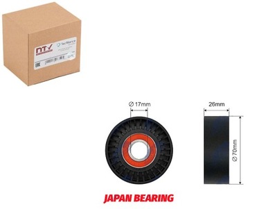 Ролик натяжителя ремень клиновой chevrolet aveo opel agila astra g фото №1