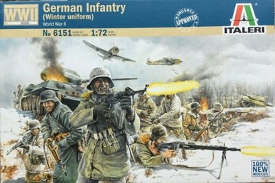 Italeri 6151 Figurki WWII German Infantry [Winter] 1:72