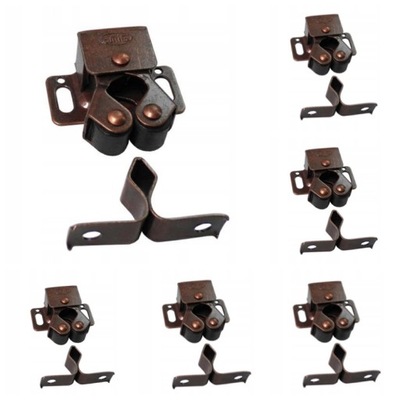 ZATRZASK MEBLOWY BRĄZOWY ROLKOWY MAGNES DO MEBLI