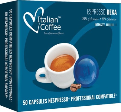 Italian Coffee Deka 50 kapsułek do Nespresso Pro