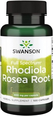 Swanson Full Spectrum Rhodiola Rosea Root 400 mg 100 kaps RÓŻENIEC GÓRSKI