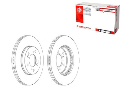 DISCS BRAKE 2SZT. FRONT ACURA NSX RL HONDA CR-V I HR-V INTEGRA  