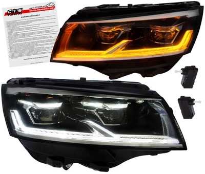 Vw t6.1 transporter multivan 19-24 лампы фары перед передние full led фото №1