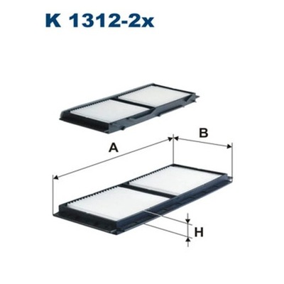 FILTR, VENTILACIÓN PRZESTRZENI PASAZERSKIEJ FILTRON K 1312-2X  