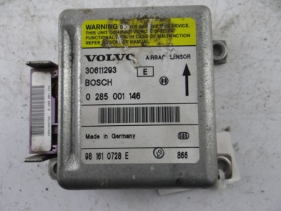 Модуль блок керування подушка безпеки volvo v40 s40 0285001146 фото №1