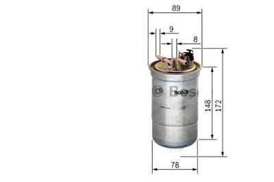 FILTRO COMBUSTIBLES BOSCH 6N0127401H ALG2275 450906873  