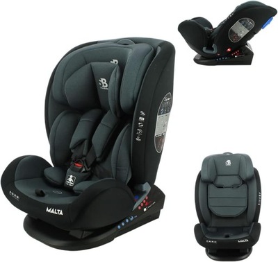 Fotelik Samochodowy Safety Baby malta 0-36Kg black grey