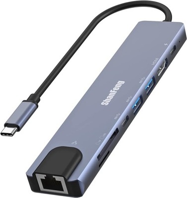 Hub USB-C Stacja Dokująca 8w1