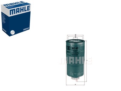 FILTRO COMBUSTIBLES [MAHLE]  