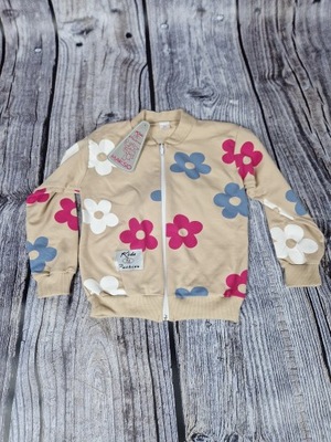 Bluza w kwiaty beżowa