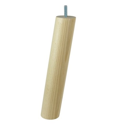 Nóżka noga 24 cm do mebla drewniana Ø 48 mm walec