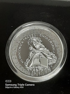 moneta 10zł 2020r Rocznica Katastrofy Smoleńskiej