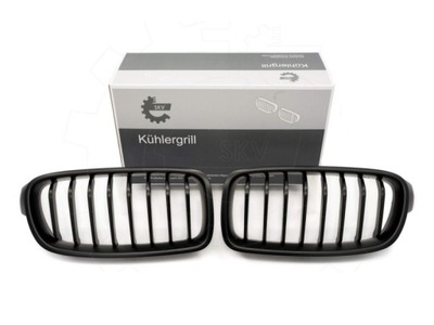 Решітка радіатора решітка радіатора решітка радіатора bmw 3 f30 51137255411 чорний mat фото №1