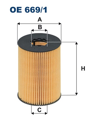 FILTRO ACEITES FILTRON OE669/1 OE6691  