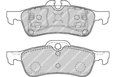 Ferodo fdb1676 набор тормозных колодок тормозных, тормоза дисковые фото №1