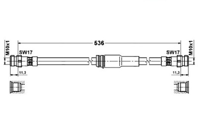 CABLE HAM. ELAST. ATE 83.7249-0536.3  