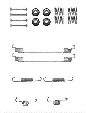 RESORTES PARA ZAPATAS DE FRENADO SMART FORTWO 07-  