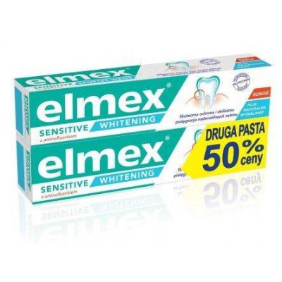 ELMEX SENSITIVE WHITENING Pasta do zębów duopack - 2 sztuki x 75ml