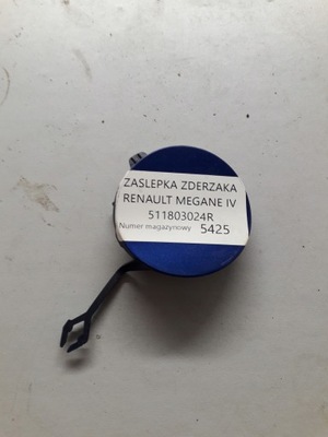 Renault megane iv заглушка бампера фаркоп перед фото №1