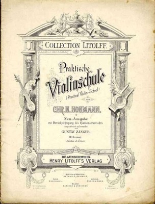 Hohmann C. Praktische Violinschule IV Kursus 1890