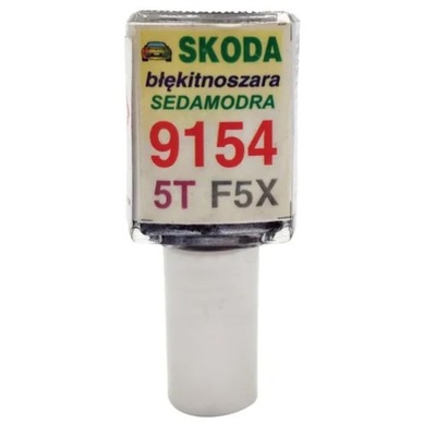 Zaprawka do rys 10ml SKODA 9154 5T F5X BŁĘKITNOSZARA 