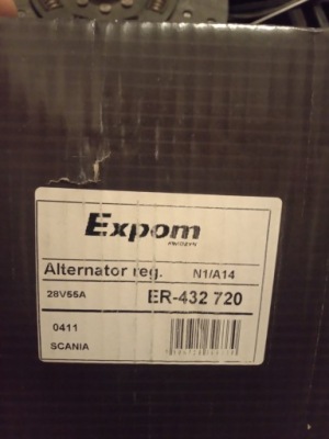 Генератор scania 113 24v 55a expom фото №1