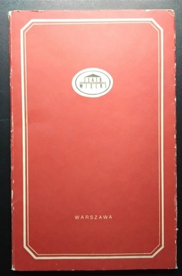 TEATR WIELKI WARSZAWA programy foldery 1976