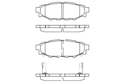Remsa тормозные колодки тормозные subaru brz 2.0 фото №1