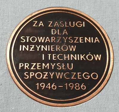 MEDAL ZA ZASŁUGI DLA SIT NOT PRZEMYSŁU SPOŻYWCZEGO