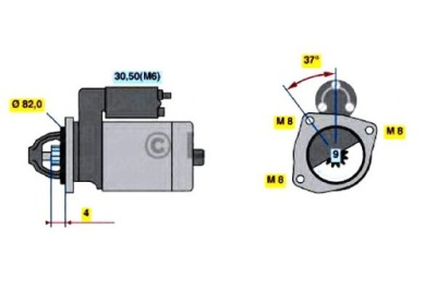 Стартер bosch 986 021 640 фото №1