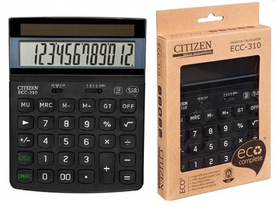 kalkulator biurowy eco Citizen ECC-110 czarny