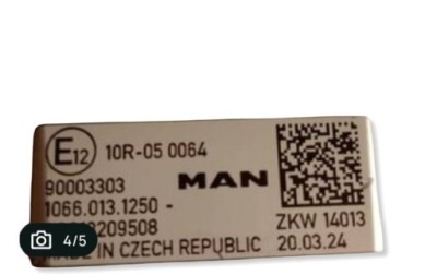 Блок управления led фара man tge 1gen 81258067484 фото №1
