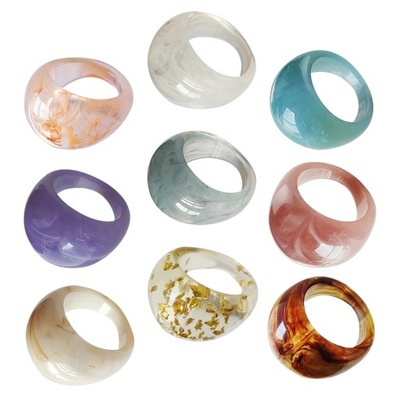 THE RING MULTICOLOUR RING PIERŚCIEŃ NA KCIUK