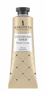 AFRODITA krem do rąk LUXURIOUS GOLD złoty proszek ROZŚWIETLA SKÓRĘ dłoni