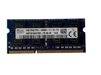 Pamięć Ram SK Hynix 4GB DDR3 1600MHZ 2Rx8 PC3 12800S 11 12 F3 RAM529