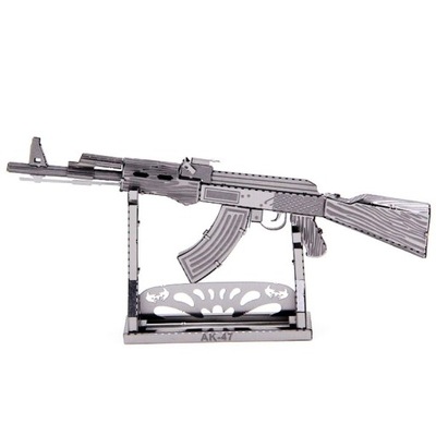 Metalowe puzzle 3D AK-47 Kałasznikow