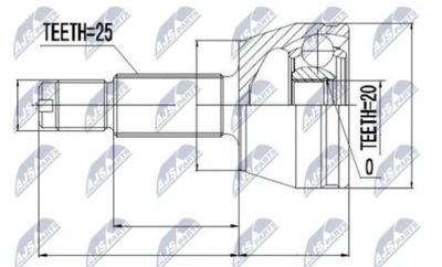 Шарнір ford fiesta 95- ford ka, mazda 121 96- фото №1