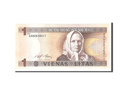 Banknot, Litwa, 1 Litas, 1994, Undated, KM:53a, UN