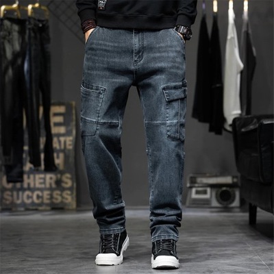 Baggy Jeans Men Plus Size 40 44 Denim Pants Fashio