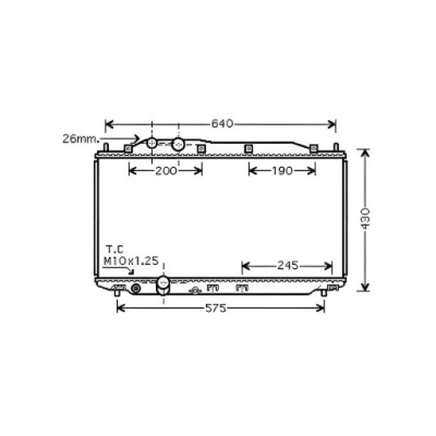 Радіатор honda civic 3/5 хетчбек 05-12 фото №1