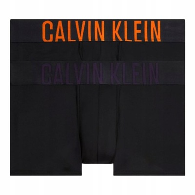 CALVIN KLEIN BOKSERKI MĘSKIE MAJTKI LOW RISE TRUNK 2PK CZARNE r.M