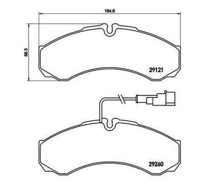 Brembo гальмівні колодки гальмівні iveco daily ii box фото №1