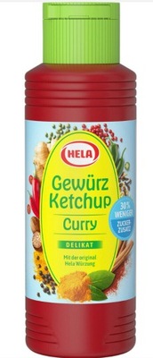 Hela Ketchup 30% Mniej Cukru Łagodny Curry Delikat 300 ml