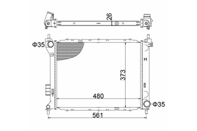 HART РАДИАТОР HYUNDAI I20 1.4-1.6 CRDI 09-