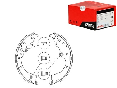 REMSA ZAPATAS DE TAMBOR DE FRENADO TOYOTA HIACE IV 2.5 D-4D (  