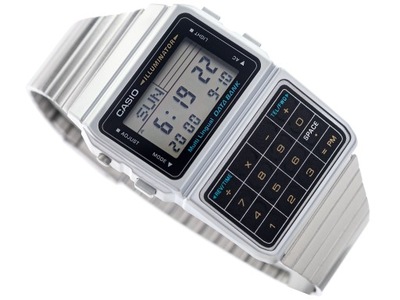 MĘSKI ZEGAREK CASIO DBC-611-1 RETRO KALKULATOR