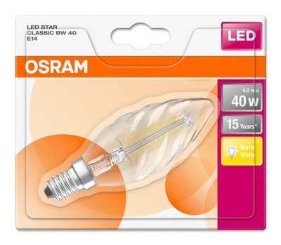 Żarówka LED Osram E14 4W 2700K