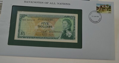 Brytyjskie Wschodnie Karaiby - banknot - 5 Dolar