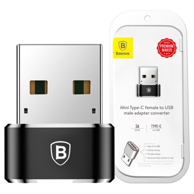 Adapter PRZEJŚCIÓWKA Baseus USB-C do USB-A OTG TRANSMISJA DANYCH 480 Mbps