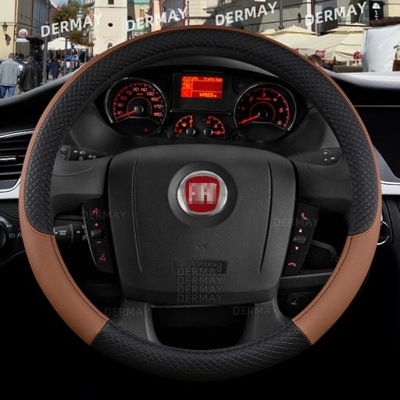 for Fiat Ducato Car Steering Wheel Cover PU Leathe 